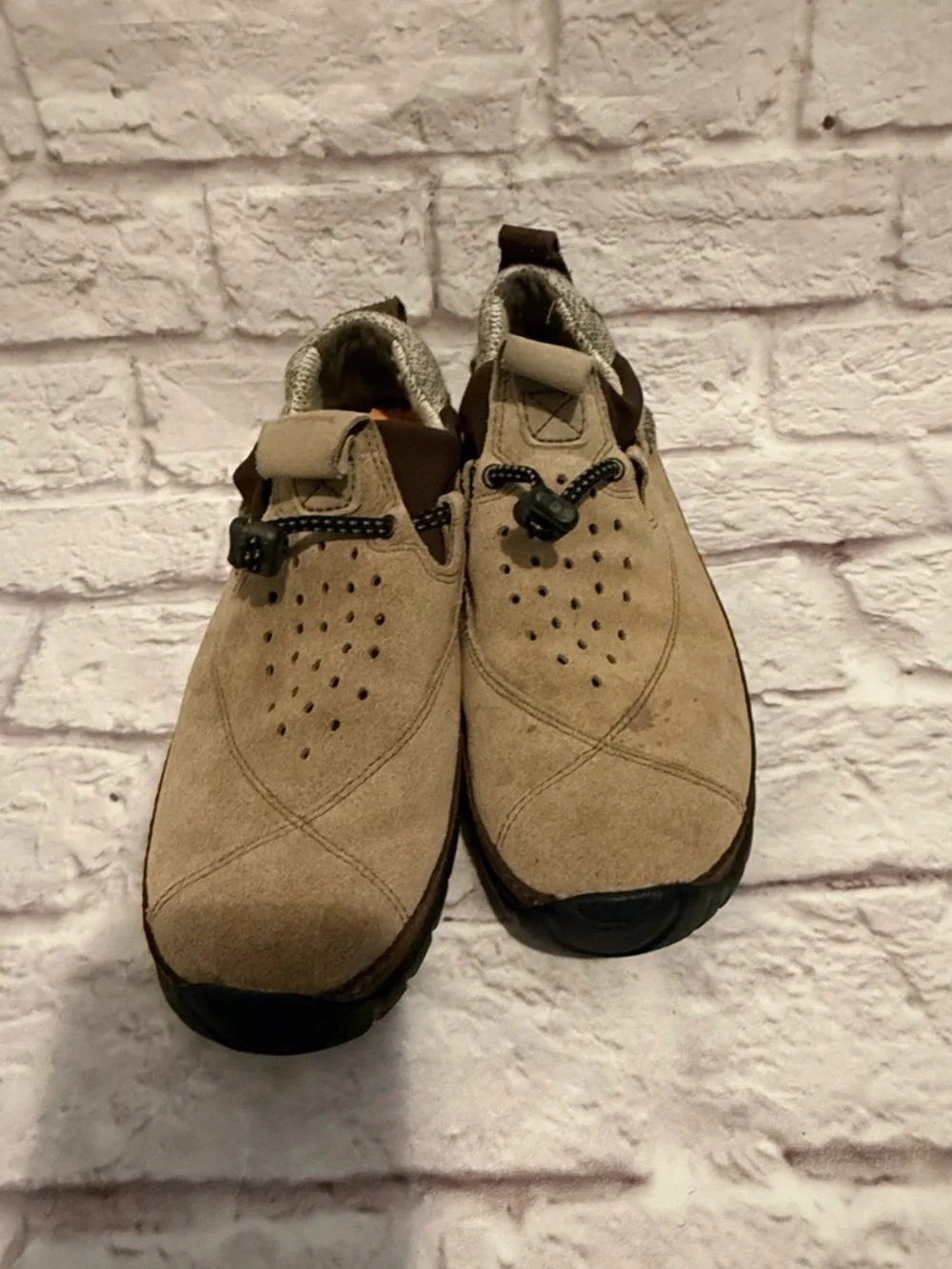 TIMBERLAND Smartwool Power Lounger Suede Lined Slip On Shoes Brown Women size 7